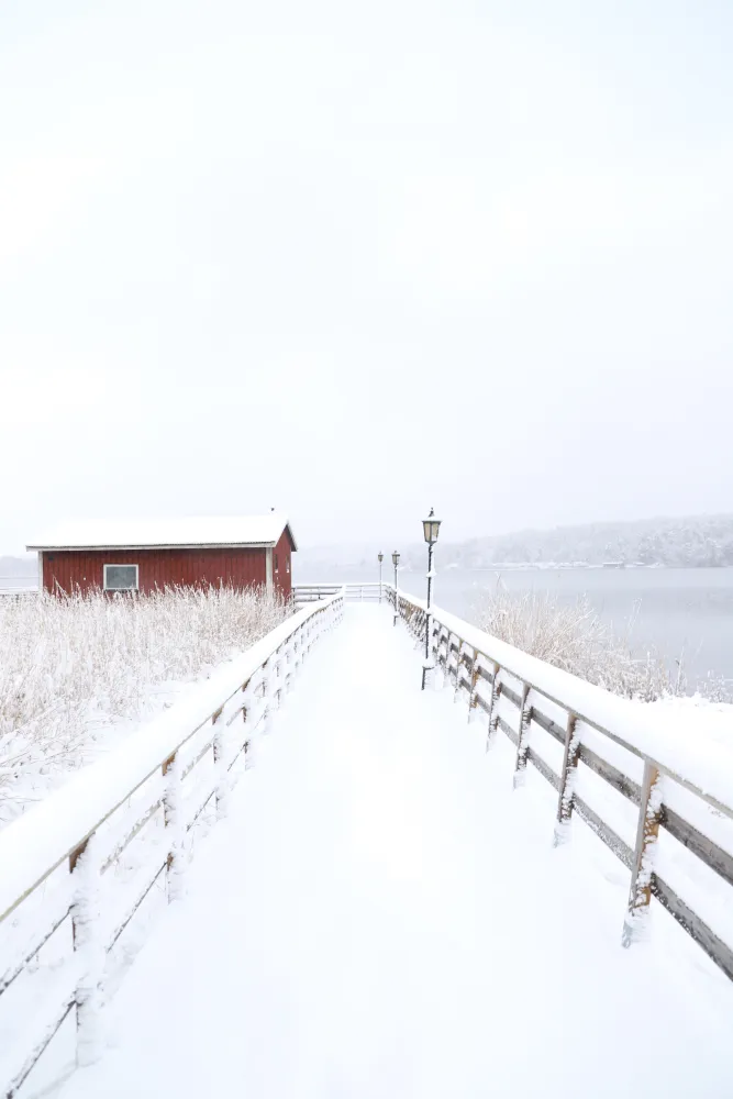 Bastu med vinterbad